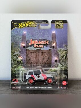 Hot Wheels Premium Pop Culture - ‘Jurassic Park’ - (‘92 Jeep Wrangler Sahara)